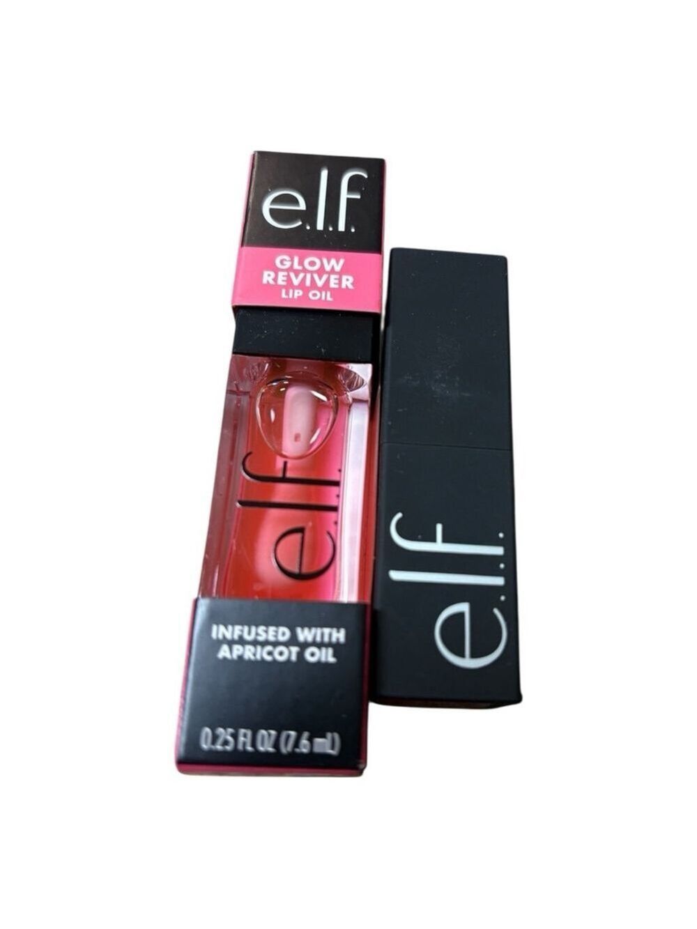 e.l.f. Lot of 2: Glow Reviver Lip Oil (Pink Quartz)+ Satin Lipstick (Talk)